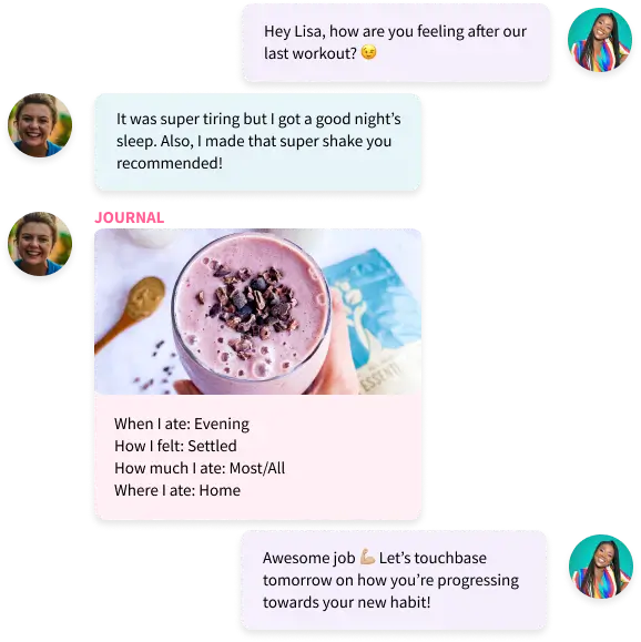 Text message conversation