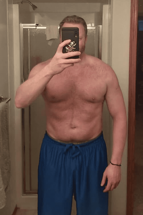 Jon McLernon 60 lb. lighter after 12 months of Precision Nutrition Coaching.