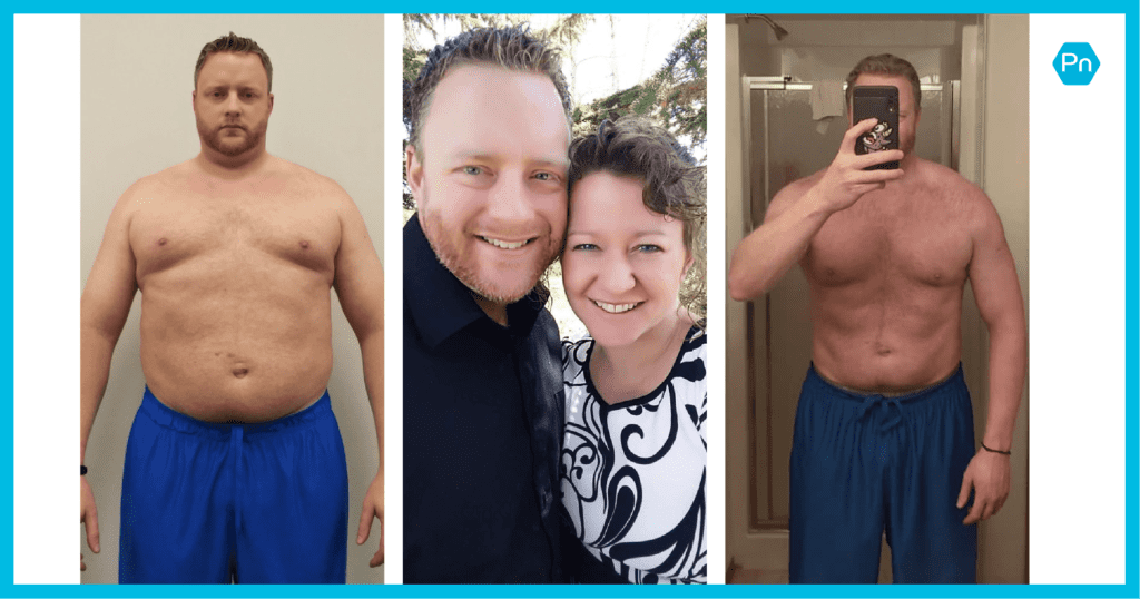 Selfies of Precision Nutrition Coaching client, Jon McLernon.