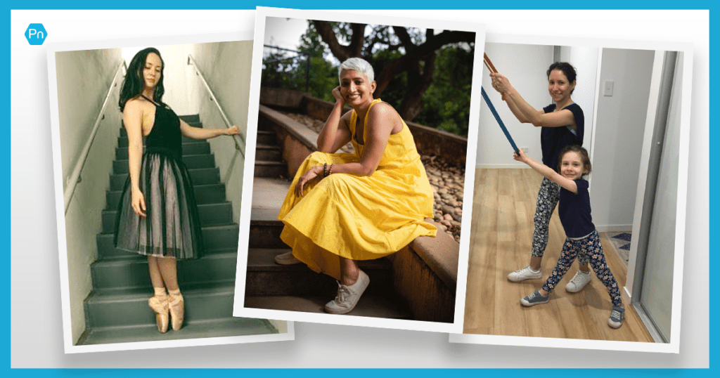 Collage of three female Precision Nutrition Coaching clients.